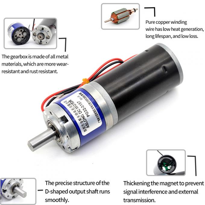 12V/24V PG32-3157 Gepoetste planetaire versnelling Micro motor 24V DC planetaire versnelling motor 16