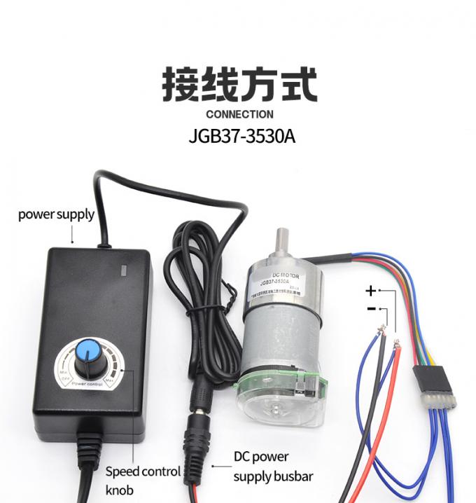 Hoge koppel 24V 59RPM JGB37-3530A Hoge koppel lage snelheid DC tandwiel elektromotor 37mm 14