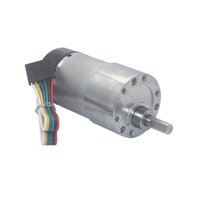 Hoge Torsie Zonderlinge Shaftgear Motor 1600rpm 37mm Hall Encoder Cap Protective