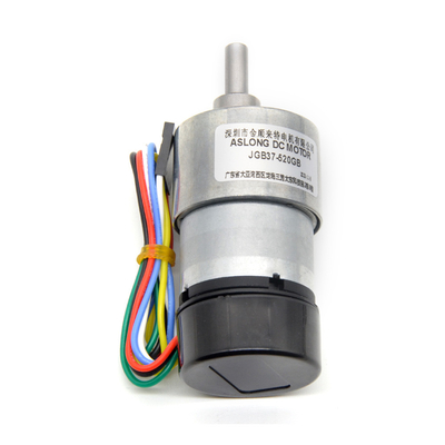 Hall Encoder DC-vertragingsmotor met achterdek JGB37-520GB Dc-versnellingsmotor 12v met encoder Mini Dc-motor met encoder