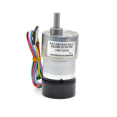 Hall Encoder DC-vertragingsmotor met achterdek JGB37-520GB Dc-versnellingsmotor 12v met encoder Mini Dc-motor met encoder