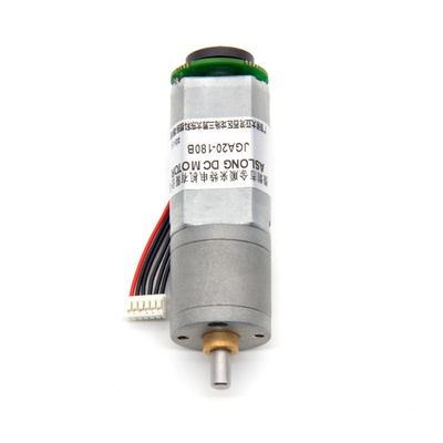 Mini Brush Dc Gear Motor JGA20-180B 12V 135RPM 1:60 12v Dc Motor Met Encoder Mini Dc Gear Motor