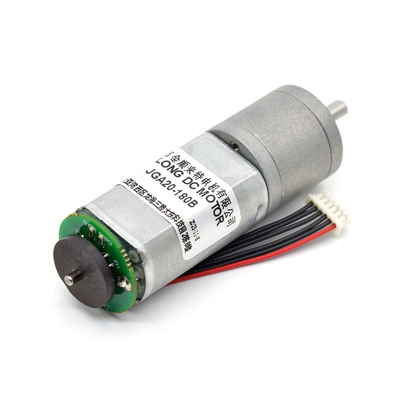 Mini Brush Dc Gear Motor JGA20-180B 12V 135RPM 1:60 12v Dc Motor Met Encoder Mini Dc Gear Motor