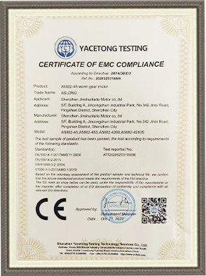 China Shenzhen Jinshunlaite Motor Co., Ltd. Certificaten